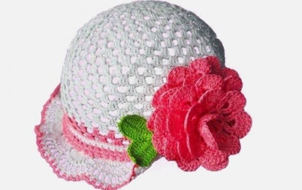 Вязание крючком шапочки для девочек